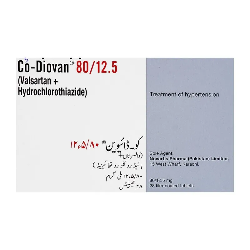 Co-Diovan Tablets 80Mg/12.5Mg